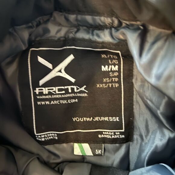 Arctix Kids' Snow Pants with Reinforced Knees and Seat size Medium - Picture 3 of 5